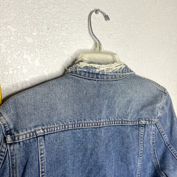 Tularosa Tamsen Distressed Denim Jacket Blue Medium Revolve EUC - Picture 11 of 12